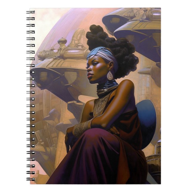 Cuaderno Dama futurista afroamericana (Frente)