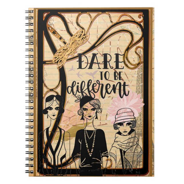 Cuaderno Damas de Art Deco (Frente)