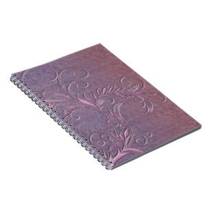 Cuaderno Damasco con efecto de efecto Ombre violeta Rosa co