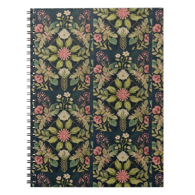 Cuaderno damasco country folk (Frente)
