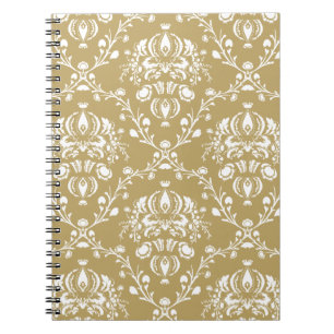 Cuaderno Damasco de cacao y crema