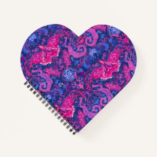 Cuaderno Damasco de Dragón Bisexual - Colores de Bandera de