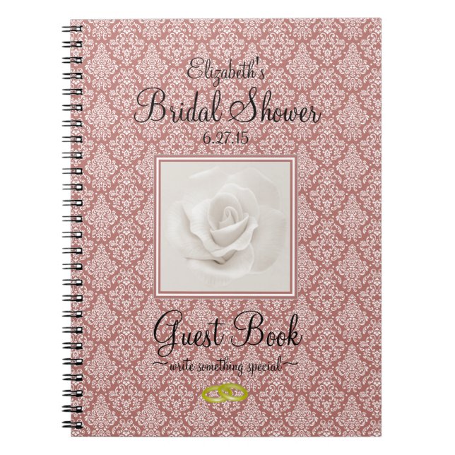Cuaderno Damasco de Marsala y libro de visitas nupcial (Frente)