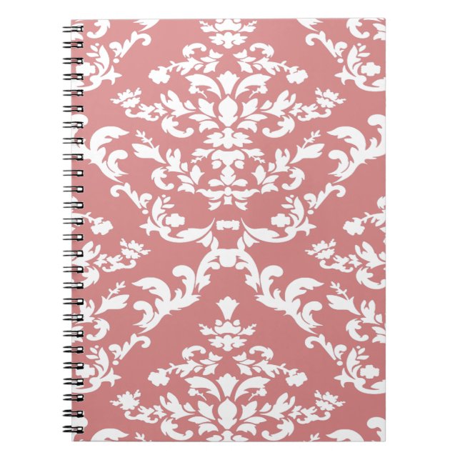 Cuaderno Damasco de Mod negrita rosa (Frente)
