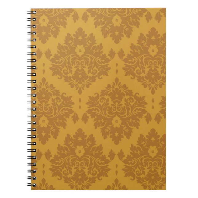 Cuaderno Damasco de oro de lujo (Frente)