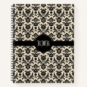 Cuaderno Damasco negro sobre sepia