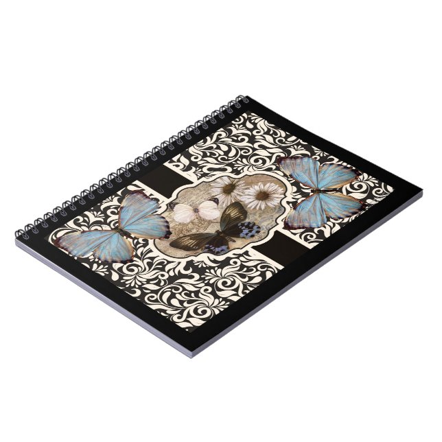 Cuaderno Damasco y azul (Lado Izquierdo)