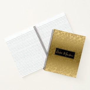 Cuaderno Damascos Monocromáticos de Oro