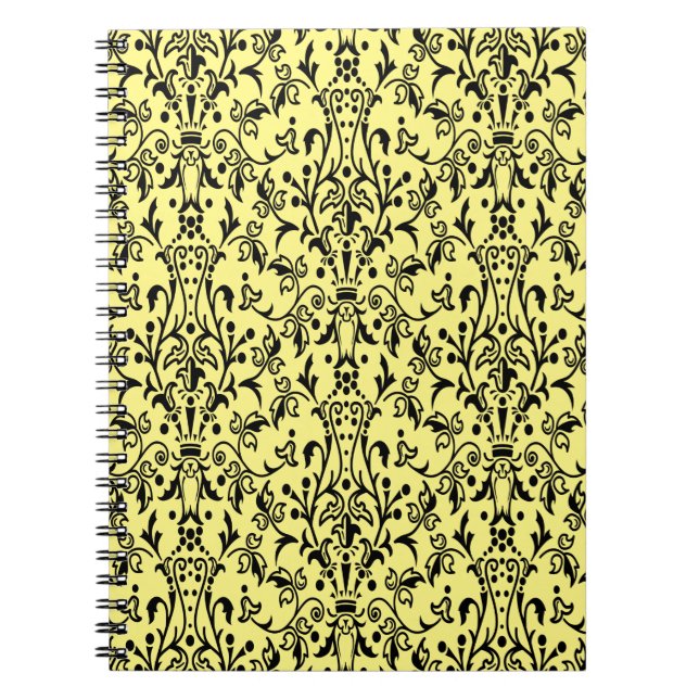 Cuaderno Damask Black & Yellow (Frente)