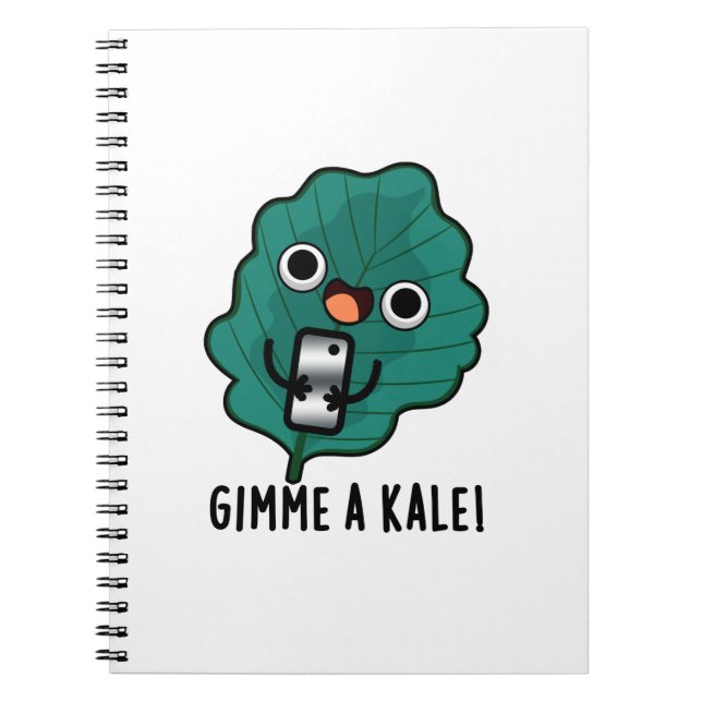 Cuaderno Dame Un Chiste Divertido De Verduras De Col Rizada (Frente)