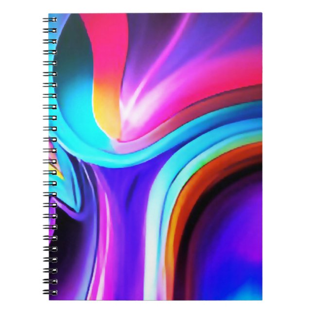 Cuaderno Dancing Neon Lights- blue (Frente)