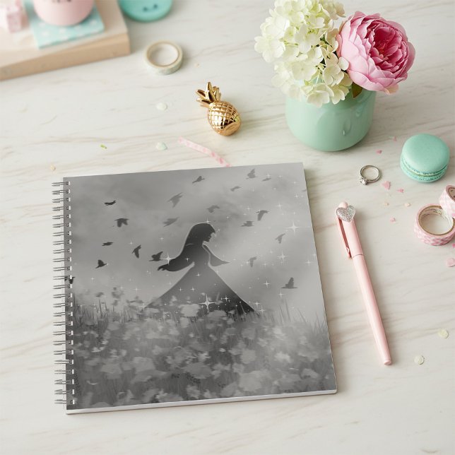 Cuaderno Dancing with birds Square (Subido por el creador)