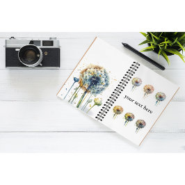 Cuaderno Dandelion arcoiris, personalizado