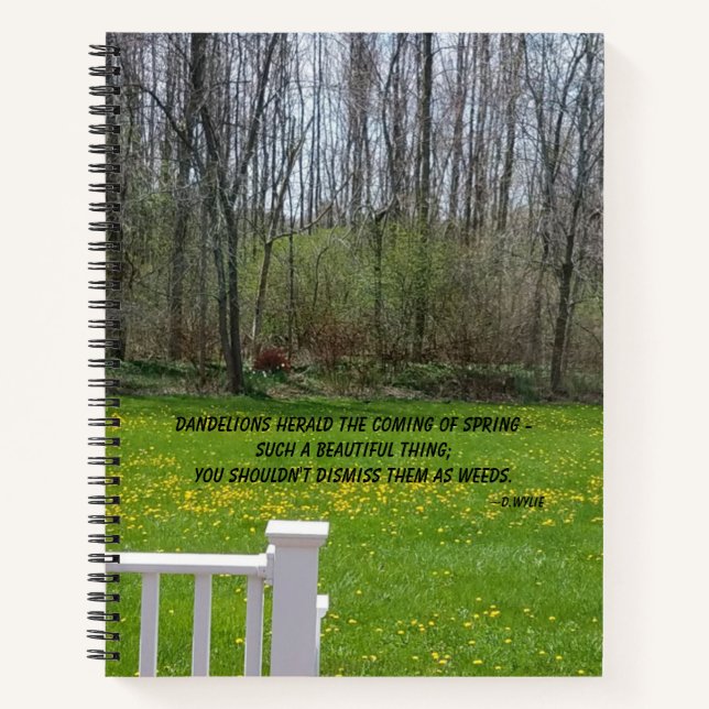 Cuaderno Dandelion Beauty - Viajes (Anverso)