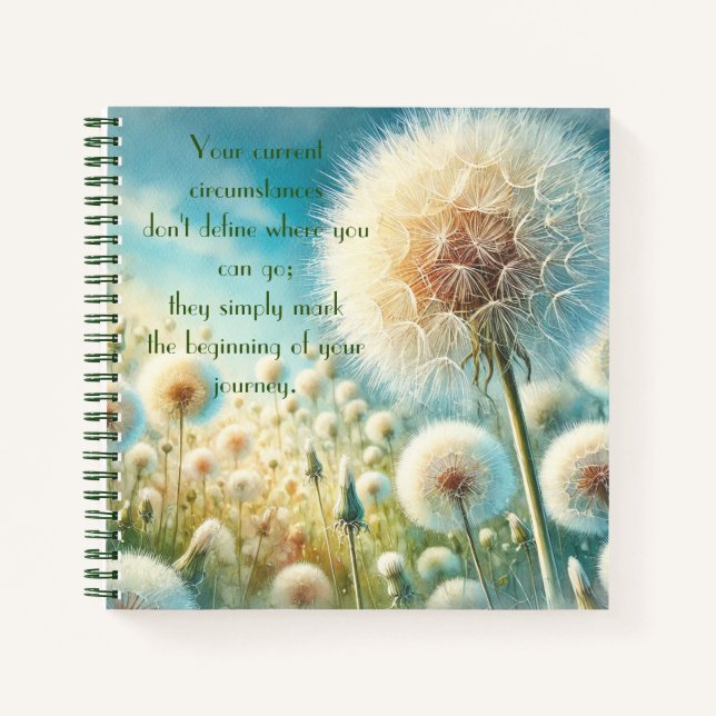 Cuaderno Dandelion Blowball y Cita #2 (Anverso)