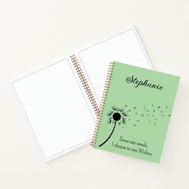 Cuaderno Dandelion En El Viento - Elijo Deseos Verdes (Interior)