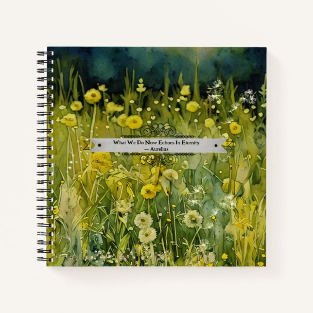 Cuaderno Dandelion Meadow Aurelius Eternity Cita Journal (Anverso)