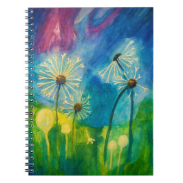 Cuaderno Dandelion Puffs Watercolor