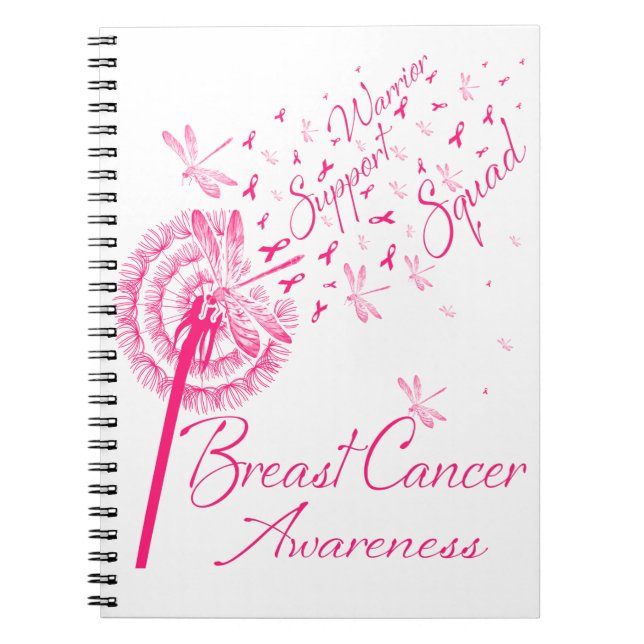 Cuaderno Dandelion Warrior Support Squad Mama Cancer (Frente)