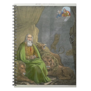 Cuaderno Daniel en la guarida de los leones, de una biblia