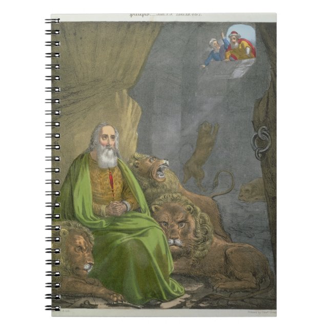 Cuaderno Daniel en la guarida de los leones, de una biblia (Frente)