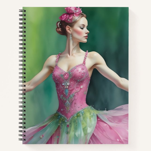 Cuaderno Danza Esmeralda y Rosa (Anverso)