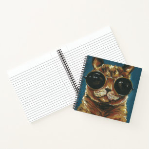 Cuaderno Dapper Animal   Gatito En Gafas De Sol