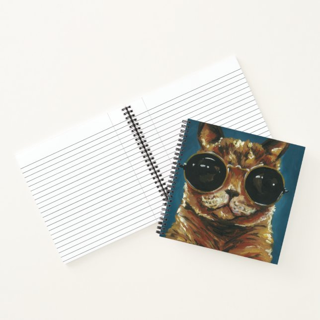 Cuaderno Dapper Animal | Gatito En Gafas De Sol (Interior)