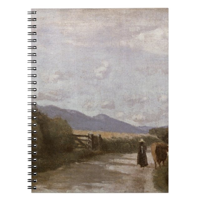 Cuaderno Dardagny, mañana, c.1853 (aceite en lona) (Frente)