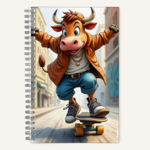 Cuaderno Daring Skateboarder, Autora Natasha Us