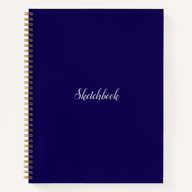 Cuaderno Dark Blue Sketchbook (Anverso)
