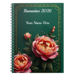 Cuaderno Dark Moody Floral Islamic