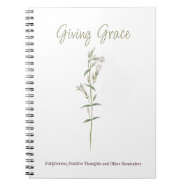 Cuaderno Darle gracia al perdón Flor blanca