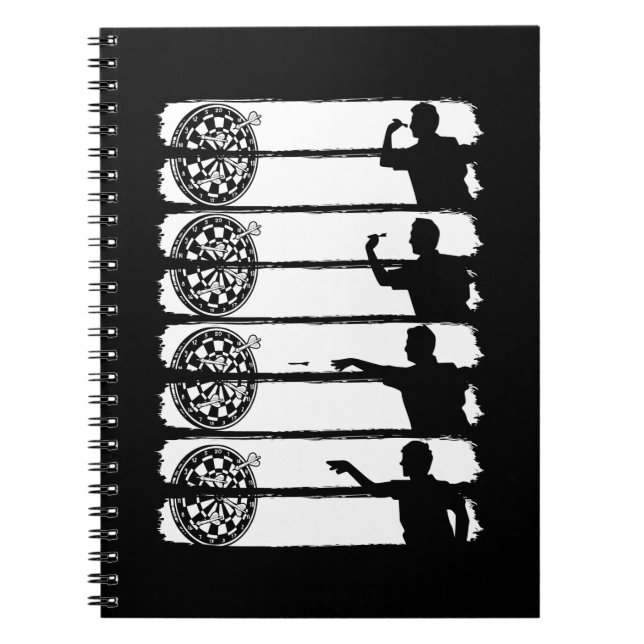 Cuaderno Dart Player 180 Dart Retro Dartboard (Frente)