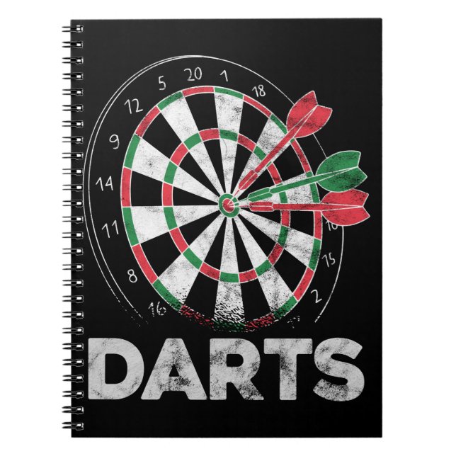 Cuaderno Darts Dartboard Bullseye Dart Player (Frente)