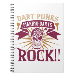 Cuaderno Darts - Punks Dart que hacen rocas a los dardos!