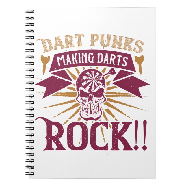 Cuaderno Darts - Punks Dart que hacen rocas a los dardos! (Frente)