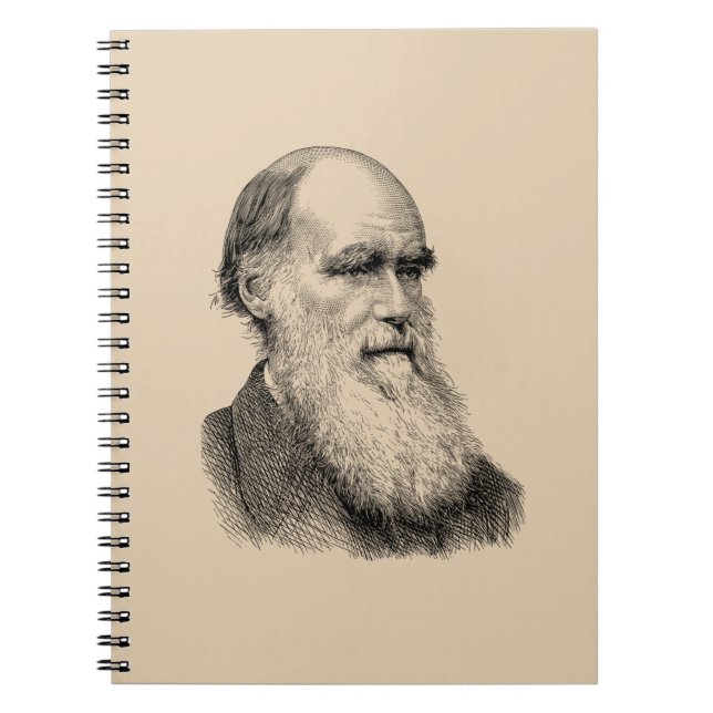 Cuaderno Darwin Portrait Evolution/ Charles Darwin (Frente)