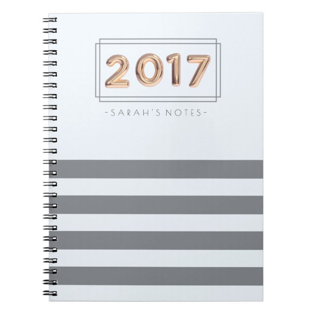 Cuaderno de 2017 globos (Frente)