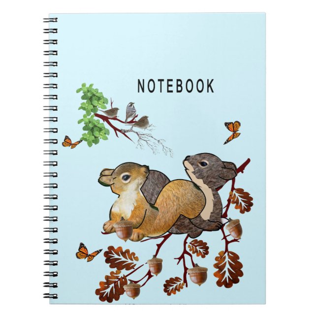 Cuaderno de 2 ardillas:  (Frente)