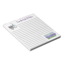 Cuaderno de 5,5" x 6" Lavender Bike And Garden