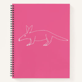 Cuaderno de Aardvark con dibujo inadecuado