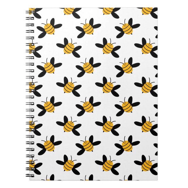 Cuaderno de Abejas | Patrón Caprichoso de Abejas d (Frente)