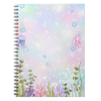 Cuaderno de acuarela bajo la sirena marina