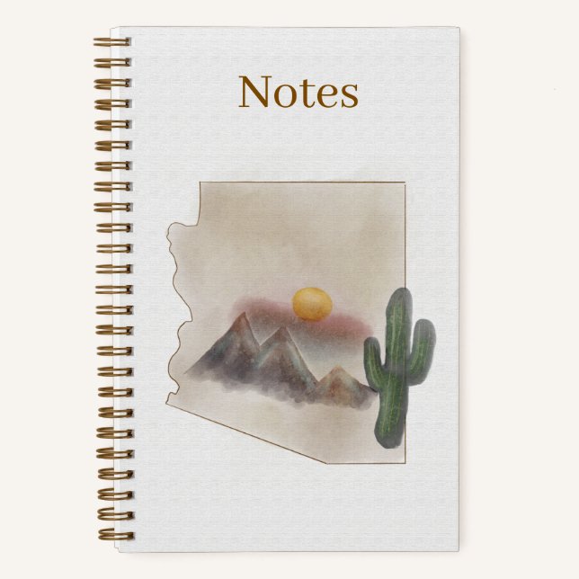 Cuaderno de Acuarela de Arizona - 5.5 x 8.5 (Anverso)