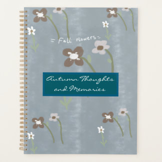 Cuaderno de Acuarela de Flores de Otoño