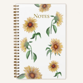 Cuaderno de Acuarela de Girasol
