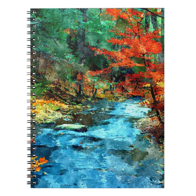 Cuaderno de acuarela digital de otoño (Frente)