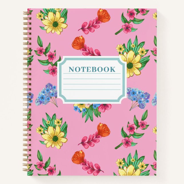 Cuaderno de Acuarela Floral (Anverso)