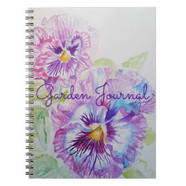 Cuaderno de acuarela floral de Garden Journal Pans